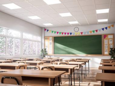 billede af klasseværelse